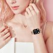 Rose Gold Diamond Metal Watch Band for Apple Watch 38/40/41/S10 42mm - 5