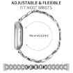 Fitbit Versa 4/3/Sense 2 20mm Diamond Metal Watch Band Silver - 2