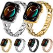 Huawei Watch Fit 4/Pro/3 20mm Diamond Metal Band Silver - 6