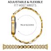 Huawei Watch Fit 4/Pro/3 20mm Diamond Metal Band (Gold) - Small Twist - 2