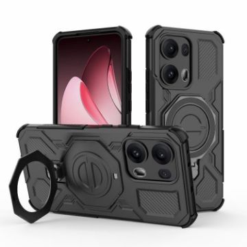 OPPO Reno13 Pro 5G Black MagSafe Magnetic TPU+PC Phone Case - 1