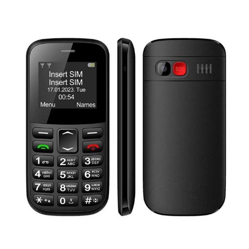MXMID B210 Keypad Phone, 1.77" Display, LED Flashlight, Dual SIM, EU Plug - 1