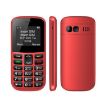 MXMID B210 Keypad Phone, 1.77" Display, LED Flashlight, Dual SIM, EU Plug, Red - 1