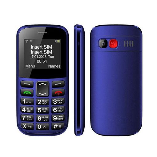 MXMID B210 Keypad Phone, 1.77" Display, LED Flashlight, Dual SIM, UK Plug - 1