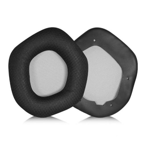 ASUS ROG Strix 7.1 Earpads Replacement - Black Grey Football Net Fabric - 1