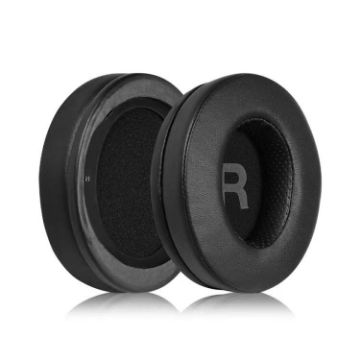 Philips SHP9500 Earphone Replacement Earpads - Black Protein Leather - 1