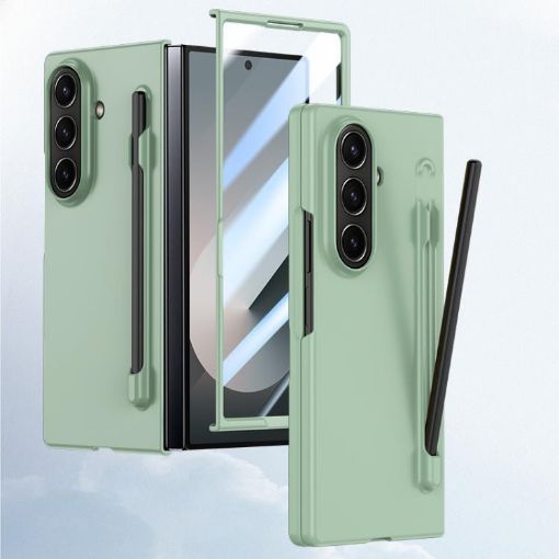 Samsung Galaxy Z Fold7 5G Case with Pen Box - Light Green Skin Feel - 1