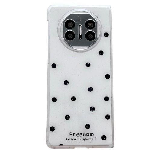 Huawei Mate X3/X5 Glitter Dots Pattern Phone Case - White - 1