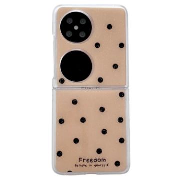 Huawei Pocket 2 Phone Case - Gold Glitter Powder Dots Pattern - 1