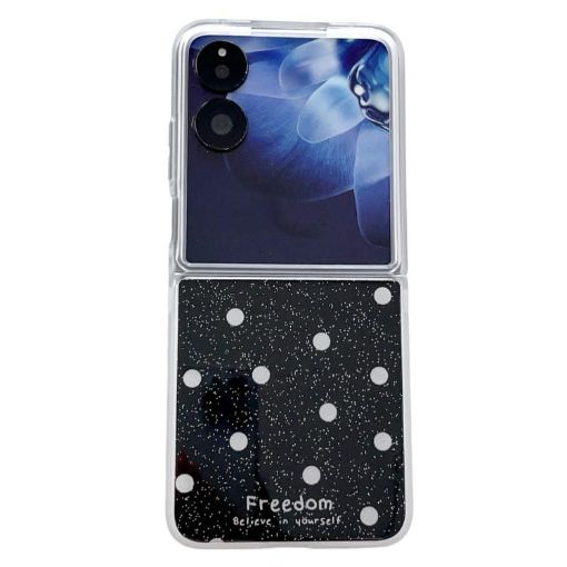 Xiaomi Mix Flip Phone Case - Black Glitter Powder Dots Pattern - 1
