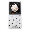 For Honor Magic V Flip Glitter Powder Dots Phone Case - White - 1