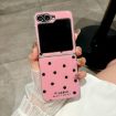 Samsung Galaxy Z Flip6 Case Rose Red Glitter Powder Dots Pattern - 2