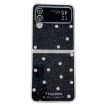 Samsung Galaxy Z Flip3 5G Glitter Dots Phone Case - Black - 1