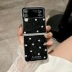 Samsung Galaxy Z Flip3 5G Glitter Dots Phone Case - Black - 2