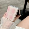 Samsung Galaxy Z Flip3 5G Pink Glitter Dots Pattern Phone Case - 4