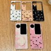 OPPO Find N3 Flip Case Gold Glitter Dots Pattern with Holder - 6