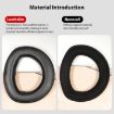 Snap-on Lambskin Earpads for Sennheiser HD800/HD800S - Black - 6