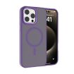 iPhone 15 Pro Max Kalebol Metal Lens Frame MagSafe Case Dark Purple - 1