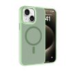 iPhone 14 Plus Kalebol Metal Lens Frame MagSafe Case - Matcha Green - 1