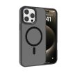 iPhone 13 Pro Max Kalebol Metal Lens Frame MagSafe Frosted Case Black - 1