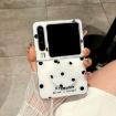 Huawei Pura X Glitter Dots Phone Case with Holder - White - 2