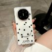 Huawei Mate X6 Glitter Dots Phone Case with Holder - White - 2