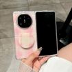 Huawei Mate X6 Glitter Dots Phone Case with Holder - Gold - 3