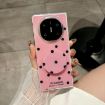 Huawei Mate X6 Rose Red Glitter Dots Phone Case with Holder - 2