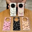 Huawei Mate X6 Rose Red Glitter Dots Phone Case with Holder - 7