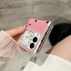Huawei Nova Flip Phone Case - Glitter Dots Pattern with Holder (Black) - 3