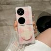 Huawei P50 Pocket Pink Glitter Dots Phone Case with Holder - 2