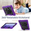 Shockproof Case for Samsung Galaxy Tab A7 (2020) with Holder & Straps - Purple - 7