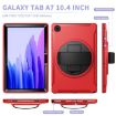 Samsung Galaxy Tab A7 2020 T500/T505 Red 360 Rotating Case with Strap - 3