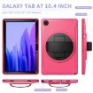 Samsung Galaxy Tab A7 2020 T500/T505 360 Rotating Case Rose Red - 3