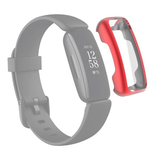 Fitbit Inspire 2 Red TPU Electroplating Protective Case Cover - 1