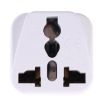 Universal Socket to C14 Male Plug Power Adapter Charger (White) - Portable - 7