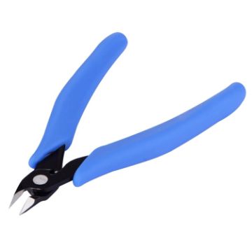 Mini Electronic Pliers FC-120 - Diagonal Side Cutting Wire Cutter Tool (Blue) - 1