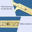 Mini Brass Sliding Vernier Caliper 80mm - Jewelry Bead Measuring Tool - 4