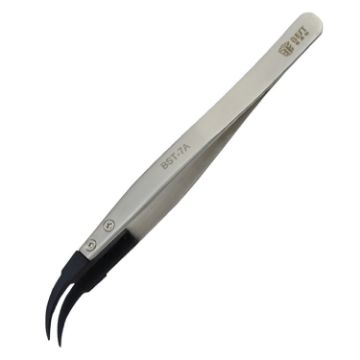 BEST BST-7A Curved Head Tweezers for Phone/Computer Repair - 1