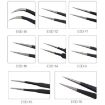 Precision Anti-static ESD Stainless Steel Tweezers - BEST BST-10 - 3