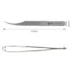 BEST BST-151SA Brushed Stainless Steel Tweezers - Precision Tool - 4