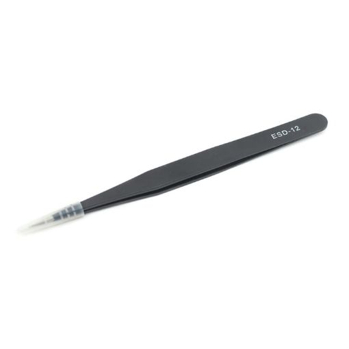 JIAFA JF-603 Black Straight Tip Tweezers - Precision Tool - 1