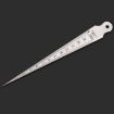 Stainless Steel Wedge Feeler Gauge 1-15mm Metric Imperial Ruler Tool - 1