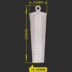 Stainless Steel Wedge Feeler Gap 30-45mm Taper Gauge Metric Tool - 3