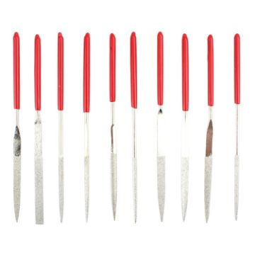 JF-DF1 3x140mm 10 in 1 Files Group Tool Set - Precision Filing Tools - 1
