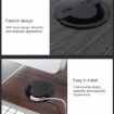 60mm Desktop Outlet USB Cable Wire Hole Cover Round Holder Winder - 6