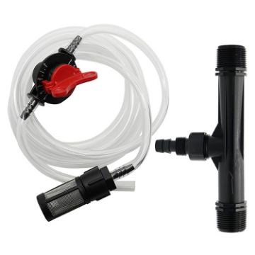 Venturi Fertilizer Applicator Kit 1" with Filter Straw & Connector Jet - 1