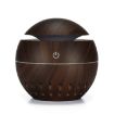 Wood Grain USB Humidifier & Aromatherapy Lamp with Remote (Dark Brown) - 1