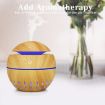 Wood Grain USB Humidifier & Aromatherapy Lamp with Remote (Dark Brown) - 3