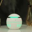 Wood Grain USB Humidifier & Aromatherapy Lamp with Remote (White) - 1